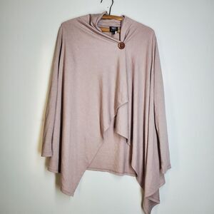 Bobeau Waterfall Cartigan Women's Light Pink. Size S